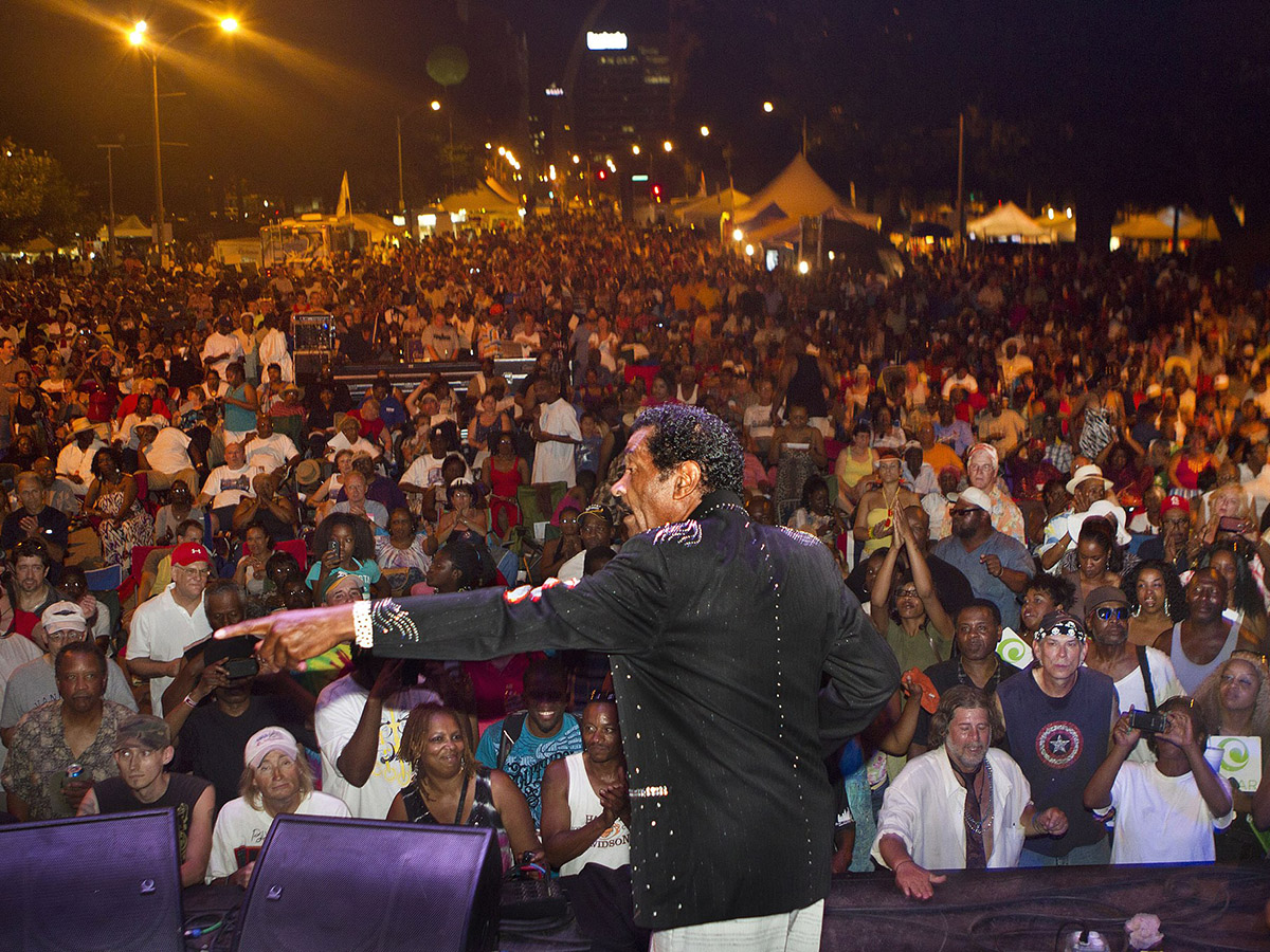 Bobby Rush Performing at St. Louis Bluesweek Festival, 2012.