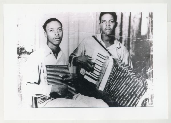 Cleveland and Clifton Chenier. New Orleans Jazz Museum Collection.