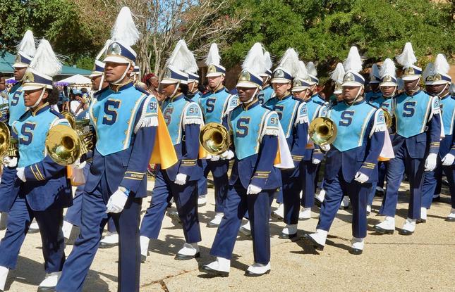 Southern University Human Jukebox marches on game day.