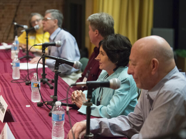 Author and publisher panel discussions involve questions & answers from the audience