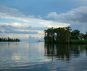 Tchefuncte River meets Lake Pontchartrain in Madisonville